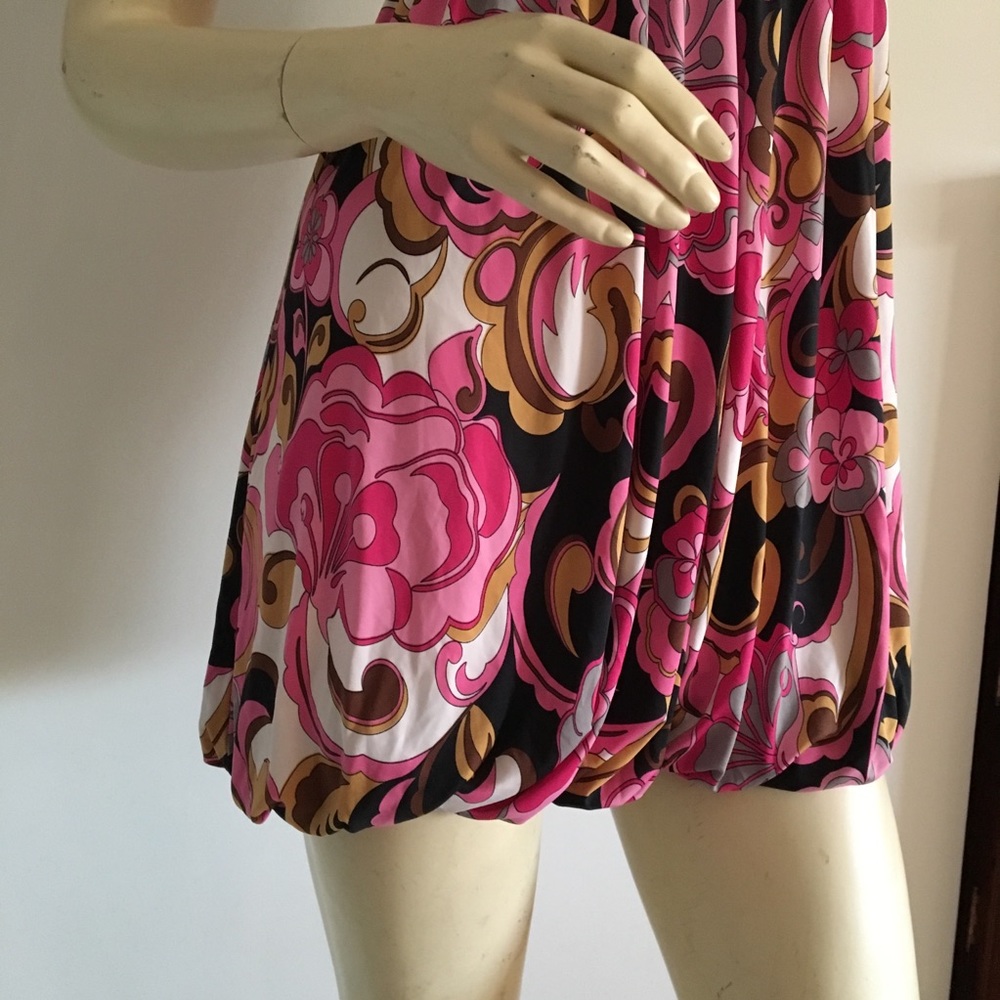 Multi Colored Bubble Hem Dress - image 3